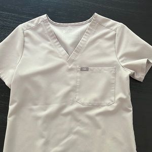 Limited edition color slate Catarina One-Pocket Figs scrub top